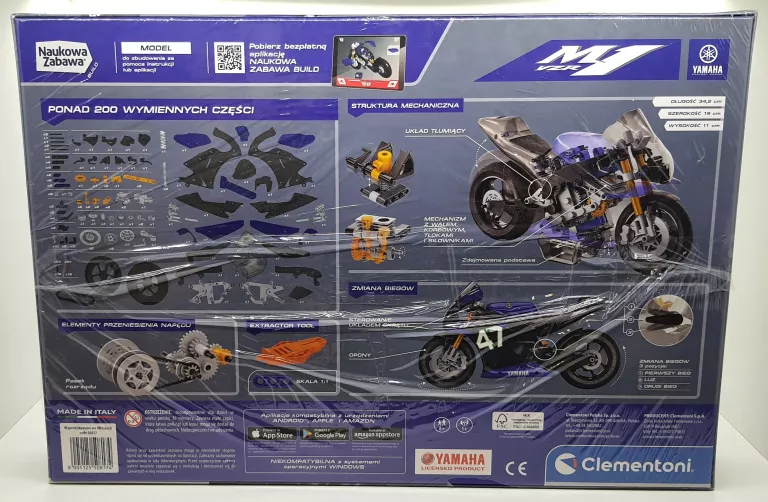 CLEMENTONI 50817 LABORATORIUM MECHANIKI YAMAHA M1 MOTOR ŚCIGACZ