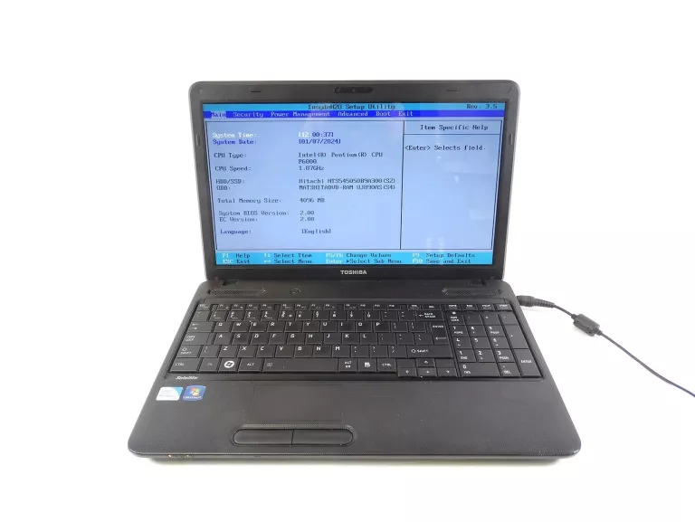 LAPTOP TOSHIBA SATELLITE C650-122+ŁADOWARKA OPIS!!