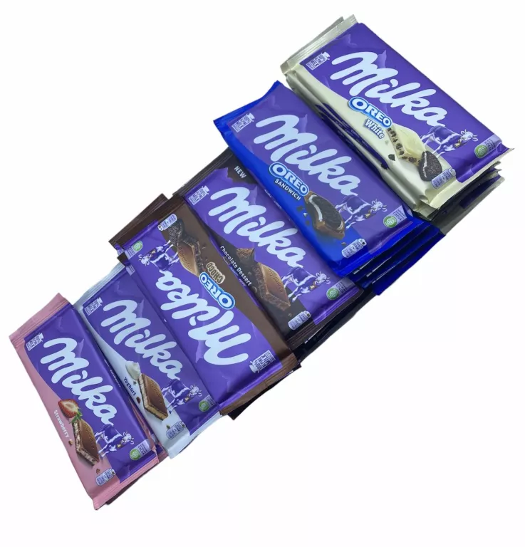 MILKA CZEKOLADA MLECZNA LUB BIAŁA RÓŻNE RODZAJE 100G