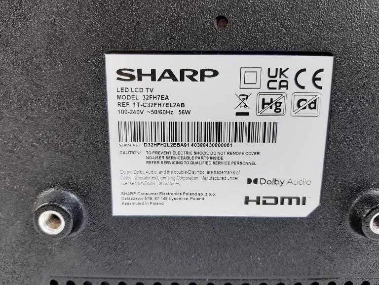 TELEWIZOR SHARP 32FH7EA + PILOT