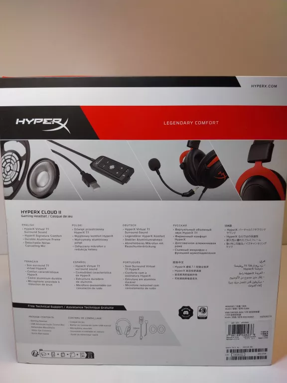 SŁUCHAWKI WOKÓŁUSZNE HYPERX CLOUD II