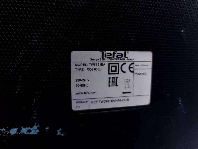 ODKURZACZ TEFAL XTREM POWER TW6951EA 450W - USZKODZONY