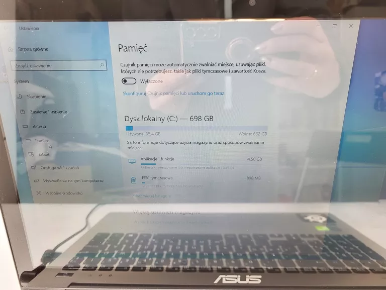 LAPTOP ASUS S551L INTEL I7-4500U 8 GB RAM NIEMIECKA KLAWIATURA TORBA