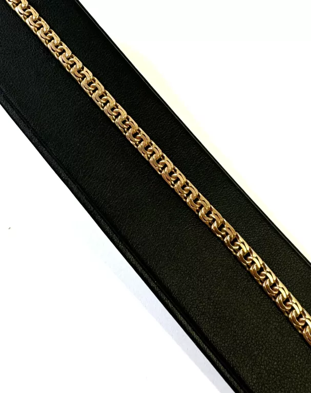 ZŁOTY UŻYWANY ŁAŃCUSZEK | 57CM | 585 | RÓŻOWE ZŁOTO | MĘSKI | LOOMBARD