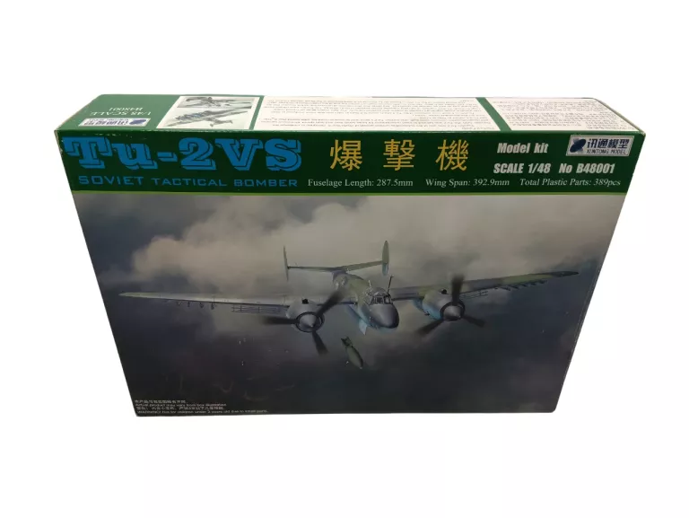 MODEL XUNTONG MODEL 48001 TUPOLEV TU-2VS SOVIET TACTICAL BOMBER 1/48