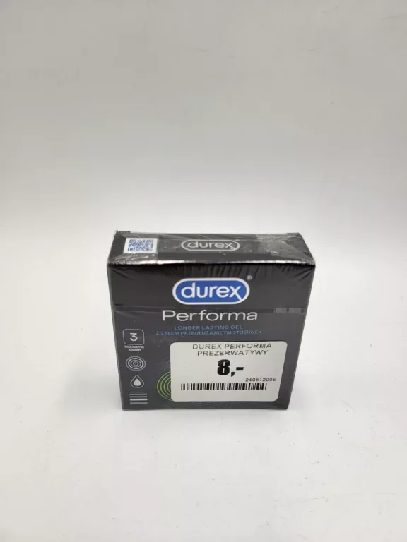 DUREX PERFORMA PREZERWATYWY OPÓŹNIAJĄCE WYTRYSK 3SZT