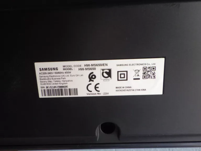 SOUNDBAR SAMSUNG HW-MS650 + PILOT