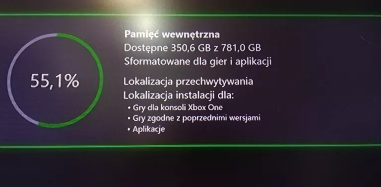 KONSOLA XBOX ONE 1540 [1TB] + KABEL ZASILAJĄCY + PAD