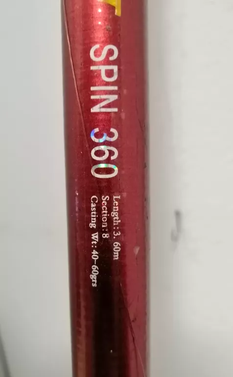 WĘDKA 3,6 M FL BLUE PRINT SPIN 360 40-60G + KOŁOWROTEK