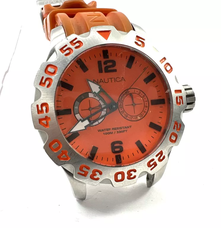 ZEGAREK NAUTICA A16606G POMARAŃCZOWY PASEK