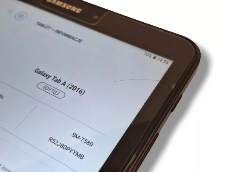 TABLET SAMSUNG GALAXY TAB A 2016 SM-T585 2/16GB 10,1" 8.0 MPIX/ETUI/ŁAD