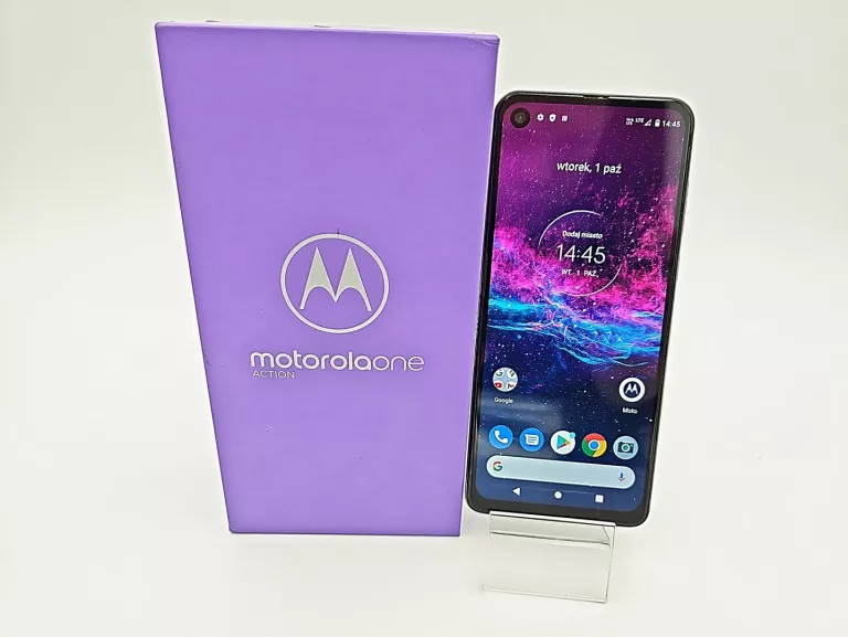 TELEFON MOTOROLA ONE ACTION 4/128, KOMPLET (OPIS)