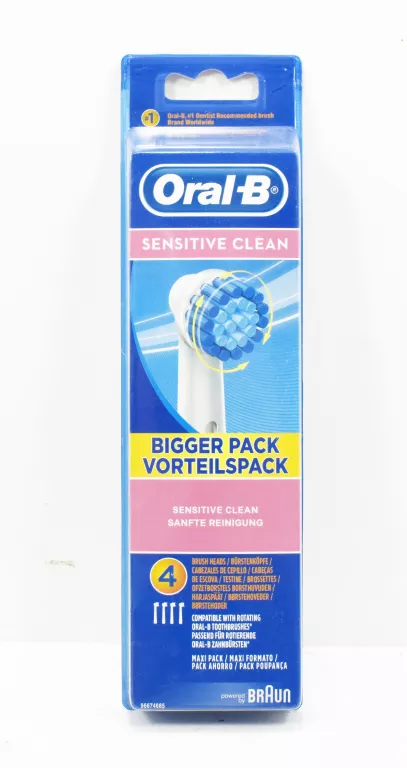 KOŃCÓWKA DO SZCZOTECZEK ORAL-B SENSITIVE CLEAN 4 SZT.