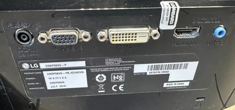 MONITOR LG 22MP58VQ (ZASILACZ)