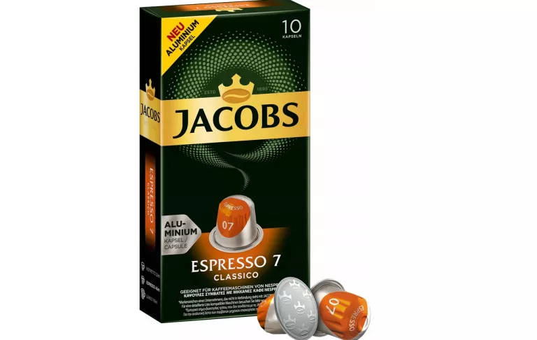 KAPSUŁKI NESPRESSO JACOBS ESPRESSO 7 INTENSO 10 KAPSUŁEK KAW DŁUGI TERMIN