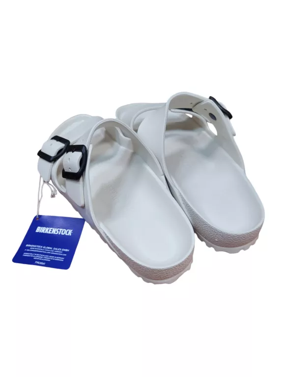 BUTY DAMSKIE KLAPKI BIRKENSTOCK ARIZONA EVA BIAŁE R.39