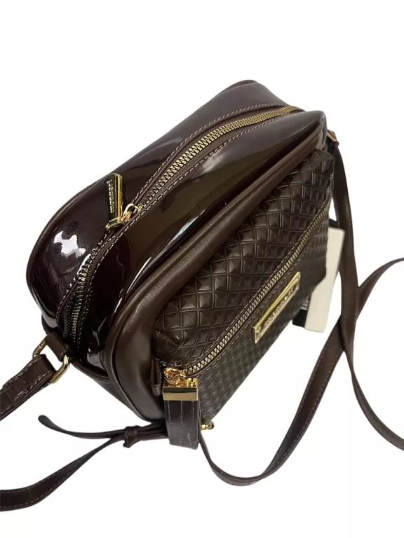 BRĄZOWA LISTONOSZKA MONNARI SKÓRZANA BAG4490-017 TANIO!