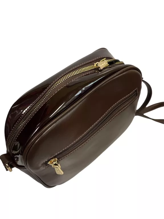 BRĄZOWA LISTONOSZKA MONNARI SKÓRZANA BAG4490-017 TANIO!