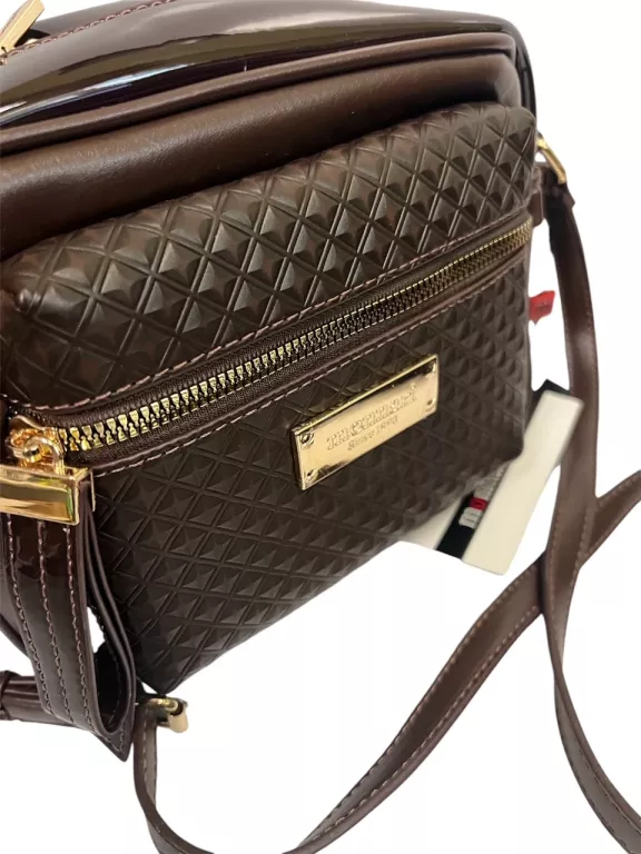 BRĄZOWA LISTONOSZKA MONNARI SKÓRZANA BAG4490-017 TANIO!