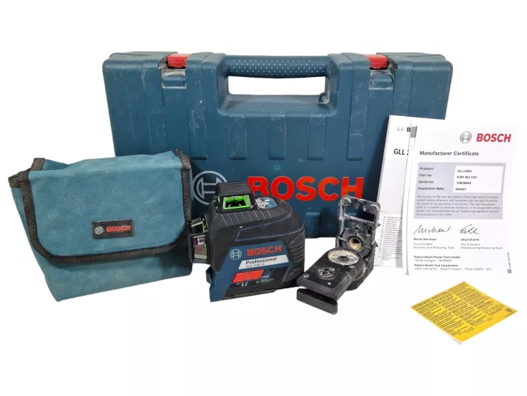 LASER KRZYŻOWY BOSCH GLL 3-80 G 0601063Y00 ZIELONA WIĄZKA