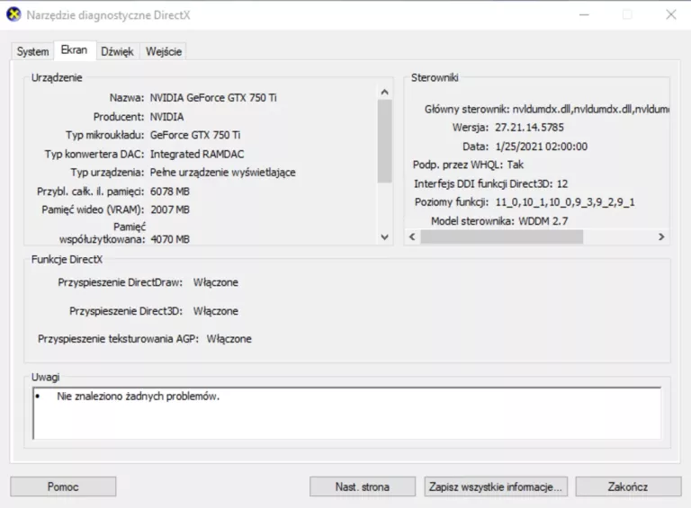 KOMPUTER LENOVO IDEACENTRE 300-20ISH I7-6700 GTX 750 TI 8GB RAM 128GB SSD