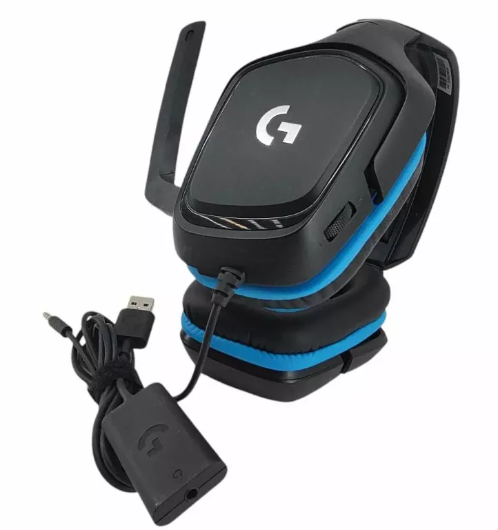 SŁUCHAWKI GAMINGOWE LOGITECH G432 BLACK&BLUE