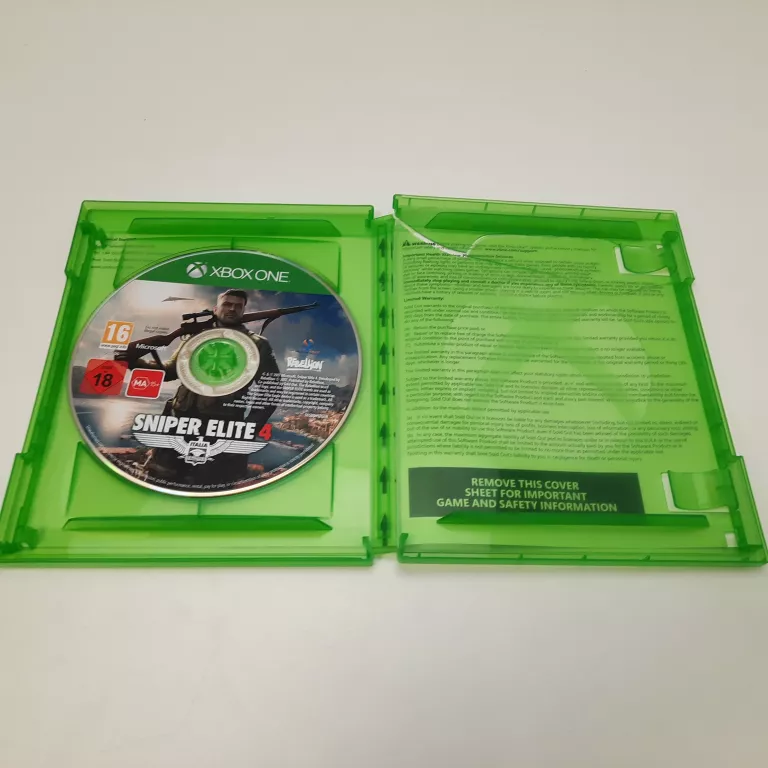SNIPER ELITE 4 XBOX ONE