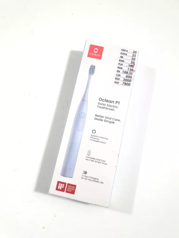SZCZOTECZKA SONICZNA OCLEAN P1