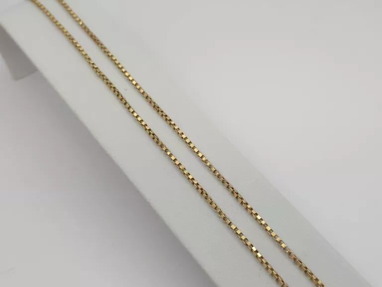 ZŁOTY ŁAŃCUSZEK SPLOT: KOSTKA - 750 18K 53CM 6,80G