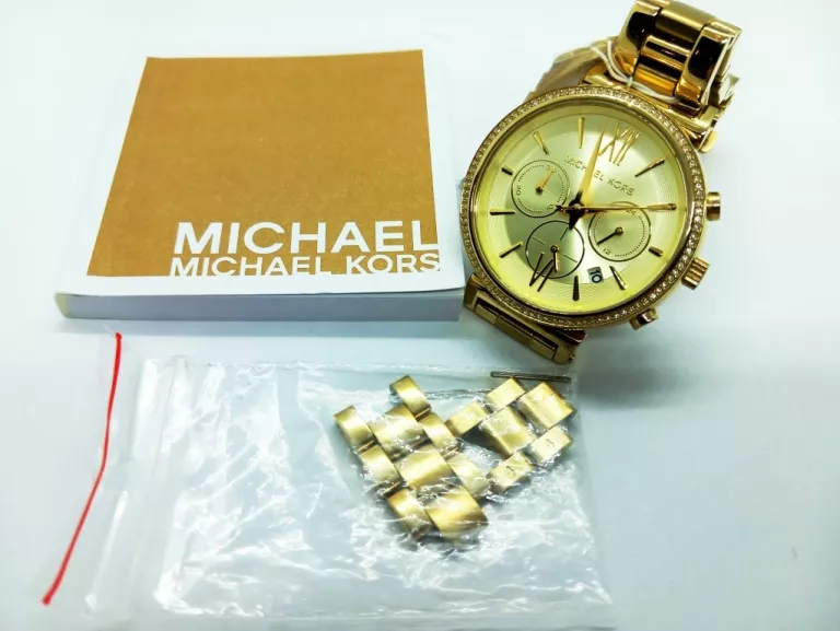 ZŁOTY ZEGAREK DAMSKI MICHAEL KORS MK-6559 KOMLET