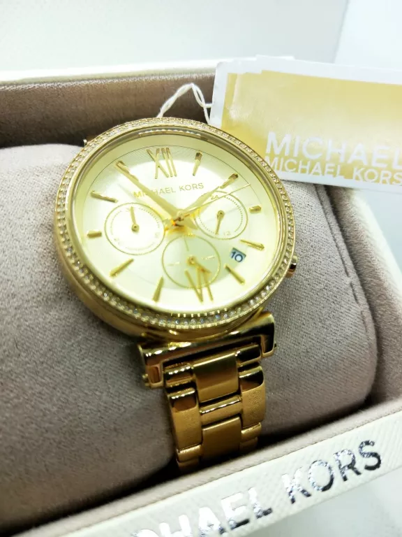 ZŁOTY ZEGAREK DAMSKI MICHAEL KORS MK-6559 KOMLET