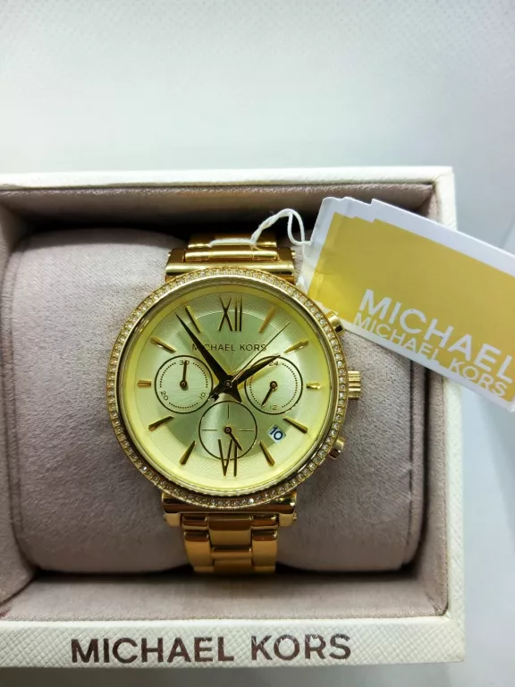 ZŁOTY ZEGAREK DAMSKI MICHAEL KORS MK-6559 KOMLET