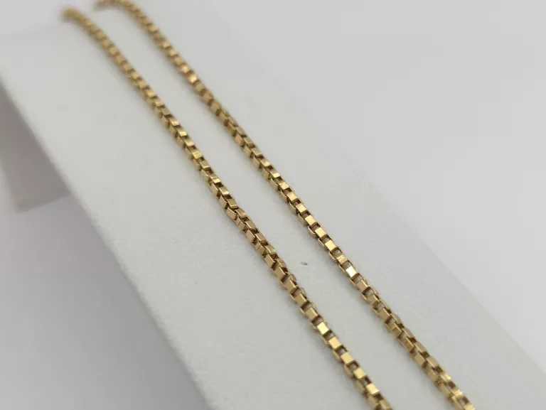 ZŁOTY ŁAŃCUSZEK SPLOT: KOSTKA - 750 18K 53CM 6,80G