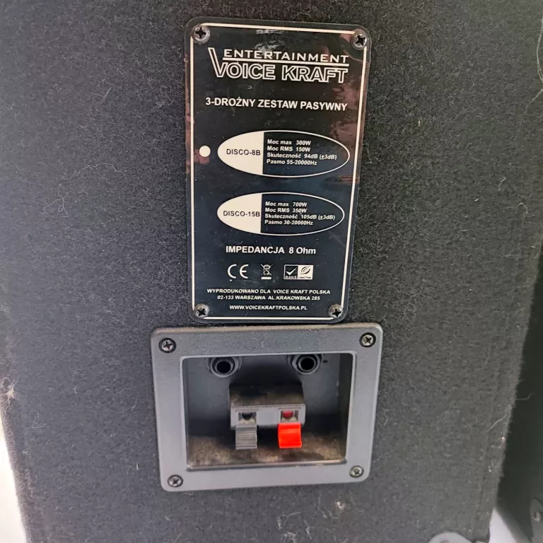 2 KOLUMNY ESTRADOWE VOICE KRAFT DISCO 8B