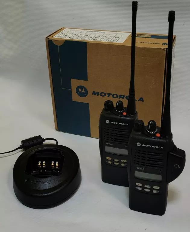 ZESTAW 2X RADIOTELEFON MOTOROLA GP360 ŁADOWARKA