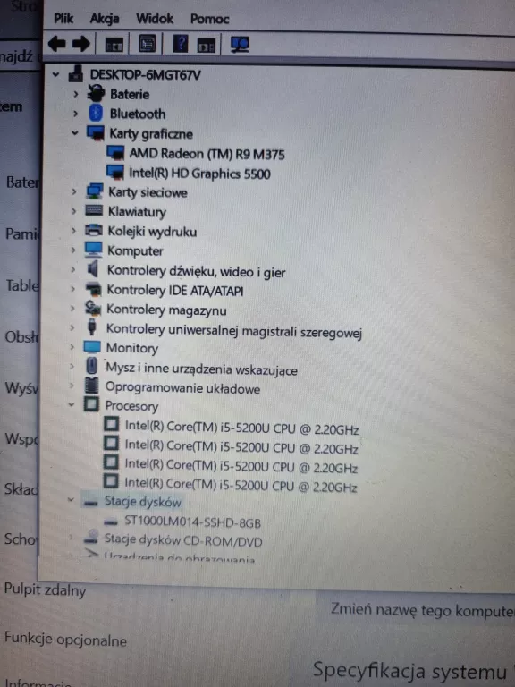 LAPTOP LENOVO Z 51-70 8GB / I5-5GEN / OPIS!