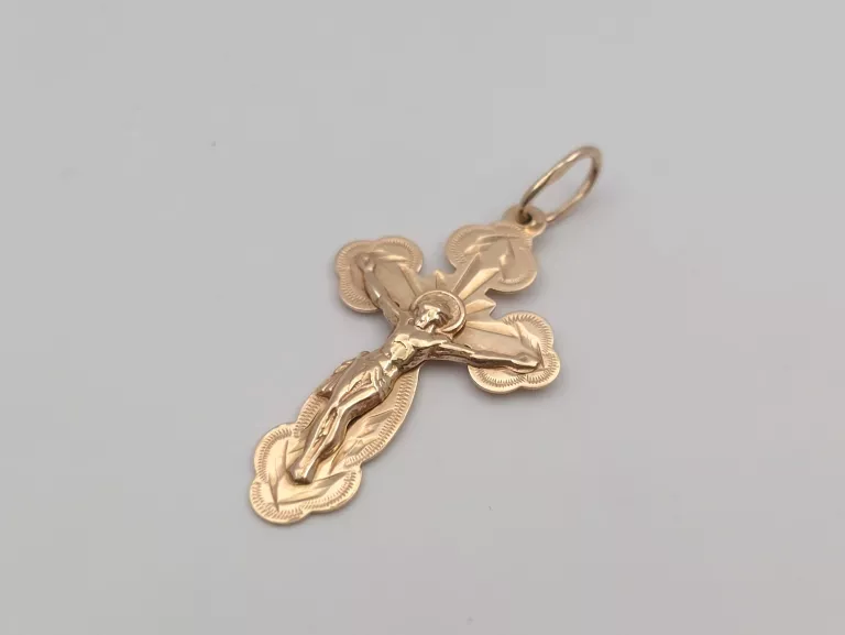 ZŁOTA ZAWIESZKA KRZYŻYK - 585 14K 1,21G