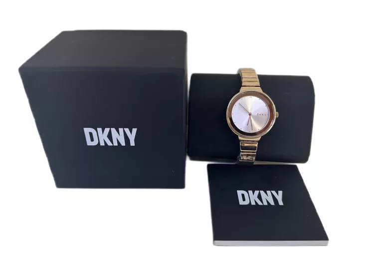 ZEGAREK DAMSKI DKNY NY2695 ROSE GOLD ZŁOTY , ELEGANCKI , MAŁY KOMPLET