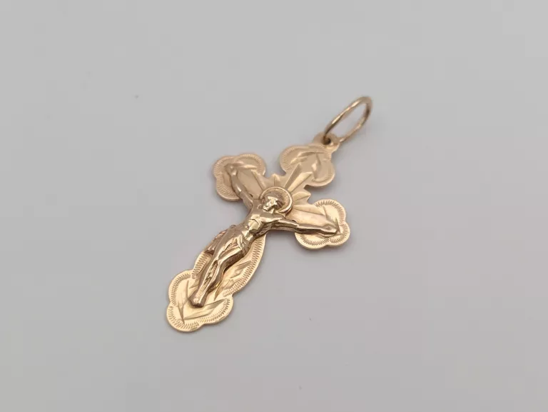 ZŁOTA ZAWIESZKA KRZYŻYK - 585 14K 1,21G