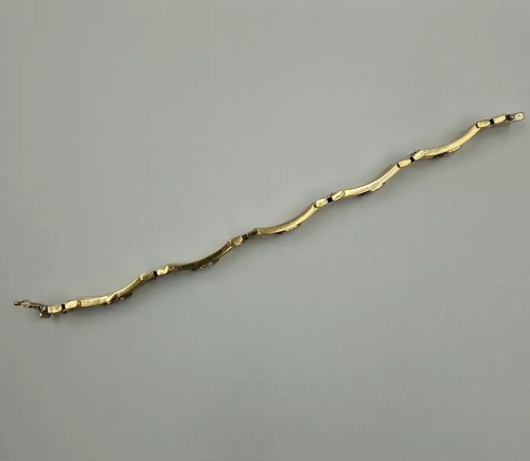 PIEKNA ZŁOTA MĘSKA BRANSOLETA 585 14K 39,7G 22CM