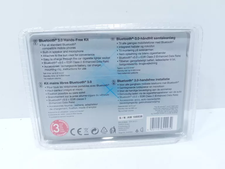ZESTAW GŁOŚNOMÓWIĄCY SILVERCREST + ŁADOWARKA SAMOCHODOWA BIAŁA