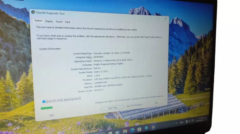 LAPTOP DELL VOSTRO 15 3510 15,6 " INTEL CORE I5 11TH 12 GB / 1TB