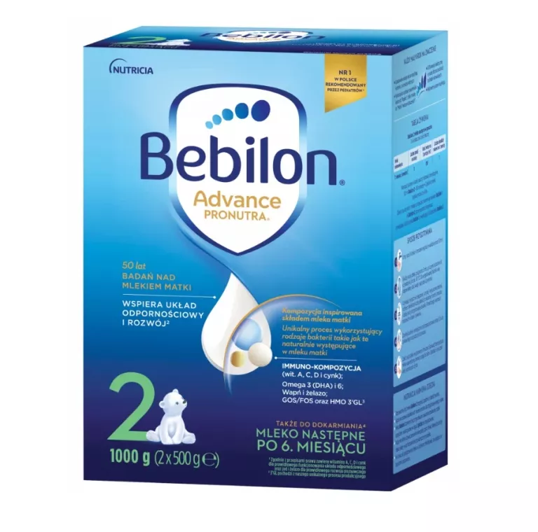 BEBILON 2 ADVANCE PRONUTRA MLEKO NASTĘPNE 1000G