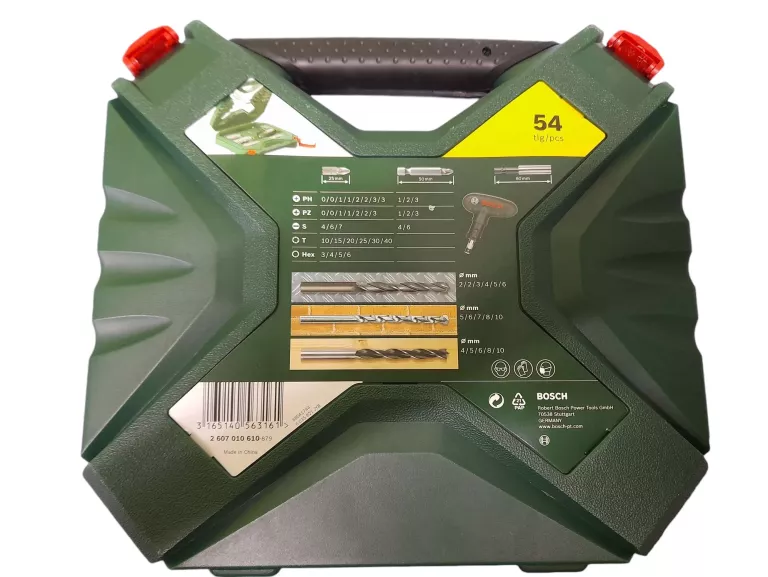BOSCH ZESTAW X-LINE II 54SZT. WIERTEŁ I KOŃCOWEK