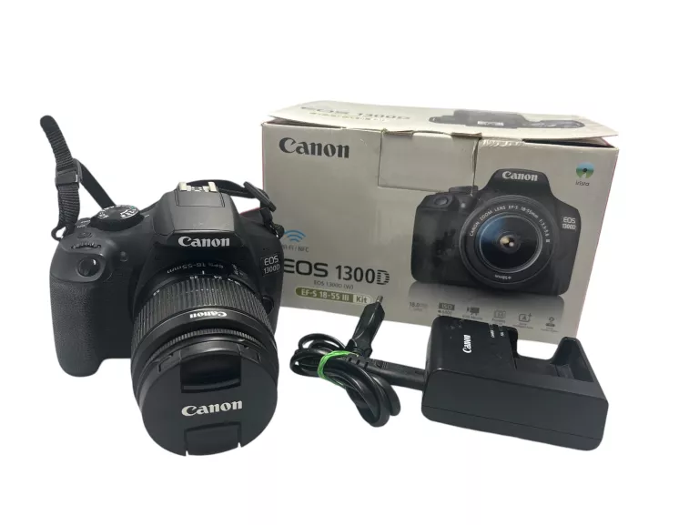 APARAT LUSTRZANKA CANON EOS 1300D + OBIEKTYW CANON EFS 18-55MM | KOMPLET