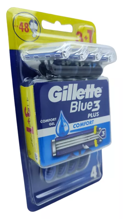 MASZYNKI GILLETTE BLUE 3 COMFORT - 4 SZT W BLISTRZE