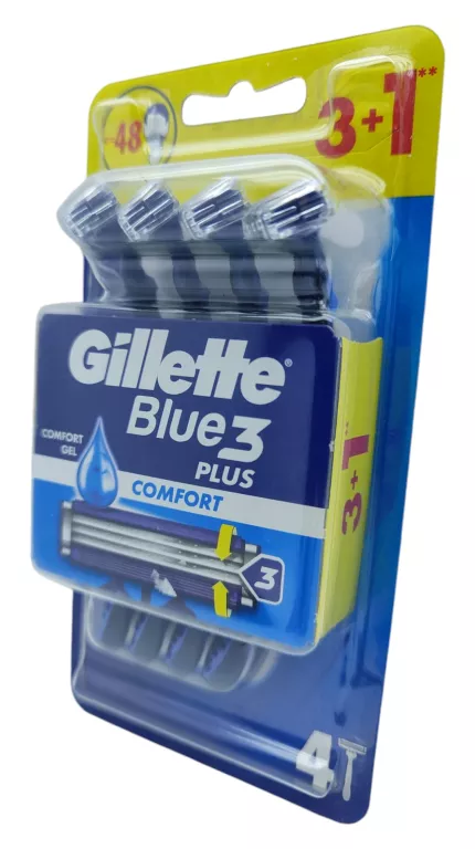MASZYNKI GILLETTE BLUE 3 COMFORT - 4 SZT W BLISTRZE