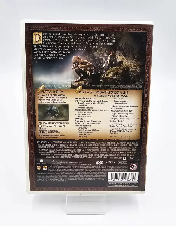 FILM DVD WŁADCA PIERŚCIENI DWIE WIEŻE / WYDANIE DWUPŁYTOWE