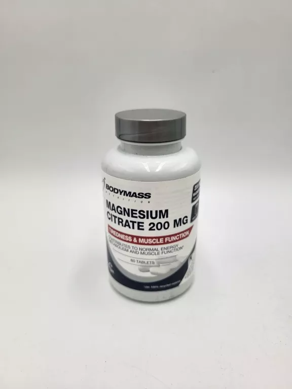 BODYMASS MAGNESIUM CITRATE CYTYNIAN MAGNEZU 200MG 60 TABLETEK MAGNEZ SUPER