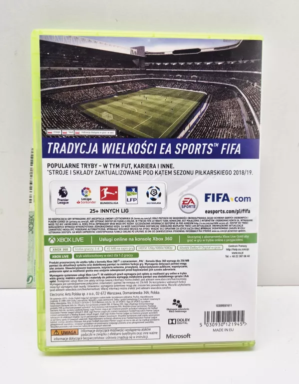 GRA FIFA 19 EDYCJA LEGACY XBOX 360